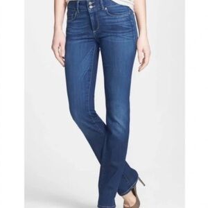 PAIGE Hidden Hills High Rise Straight Ankle Blue Jeans NEW